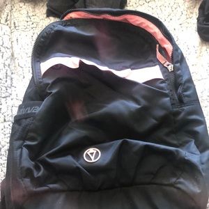 ivivva pink and black backpack
